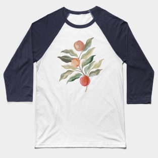 Painterly Peaches Baseball T-Shirt